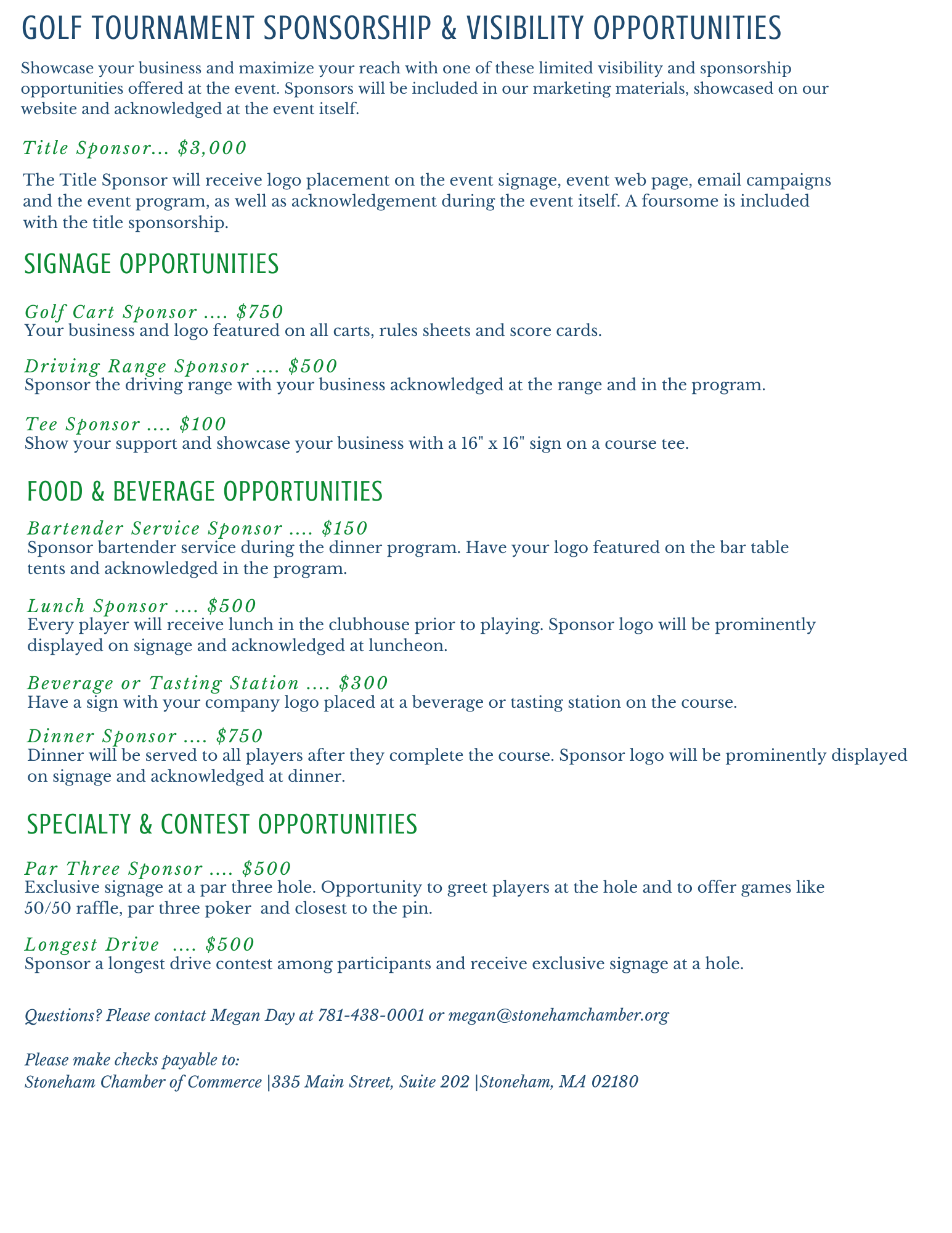 Golf Tournament 2021 Sponsor Page for Web - Stoneham MA Chamber of Commerce